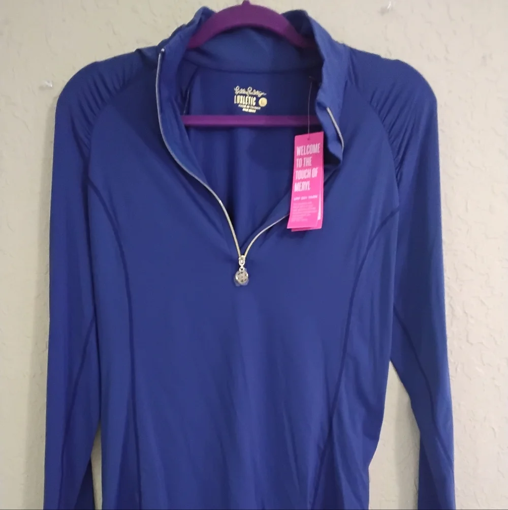 Lilly Pulitzer Luxletic Justine Pullover - Large - NWT - Picture 1 of 4